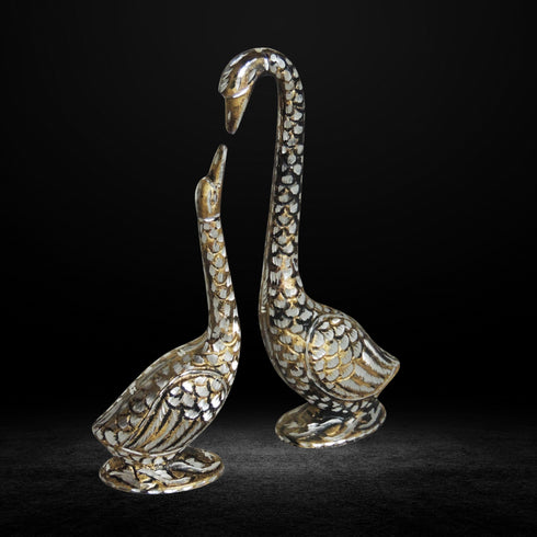 Brass Duck Pair Statue 0.54kg